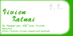 vivien kalnai business card